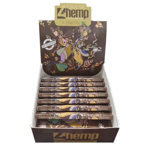 4hemp Papeles King Size Brown Display