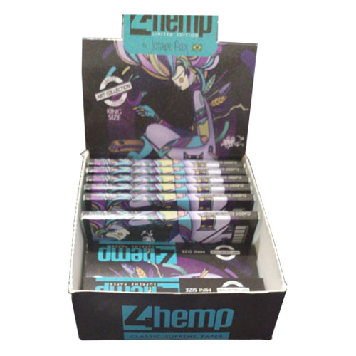4hemp Papeles Mini Black 11/4 y King Size Black