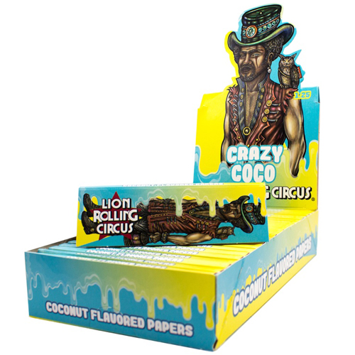 Lion Rolling Circus Papeles Saborizados Crazy Coco